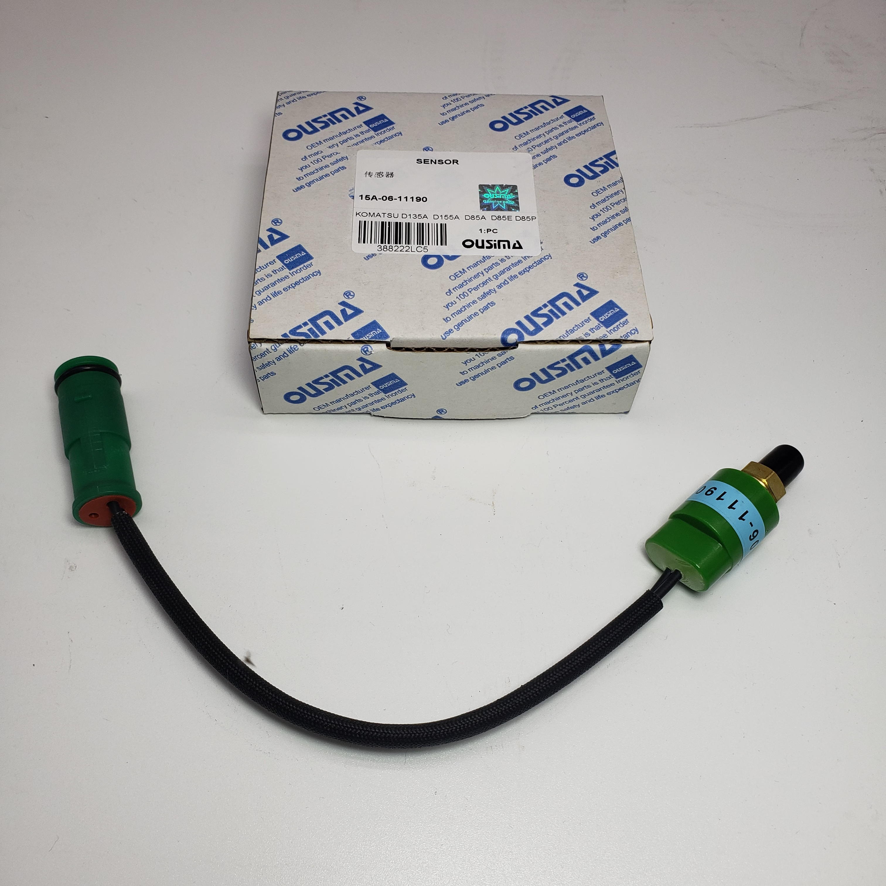 Pressure Sensor 15A-06-11190 For Komatsu D135A D155A D85A D85E D85P