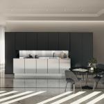 Modular Stainless Steel Kitchen Cabinets Smart Cupboard Lacquer Kitchen Small