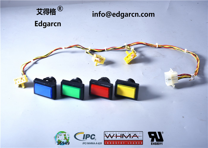 1 Years Warranty Push Button Cable Customized Color For Gambling Machine
