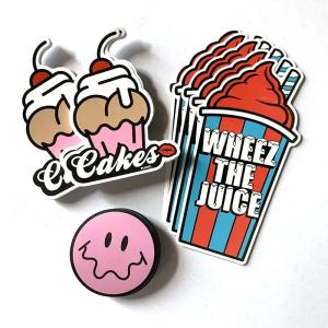 China Waterproof PVC Vinyl Stickers Customised Cartoon Inspirational Quote Logo Die Cut Sticker wholesale
