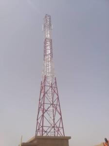 China Rdu 80m Telecommunication Mobile Tower Hot Dip Galvanized Steel wholesale
