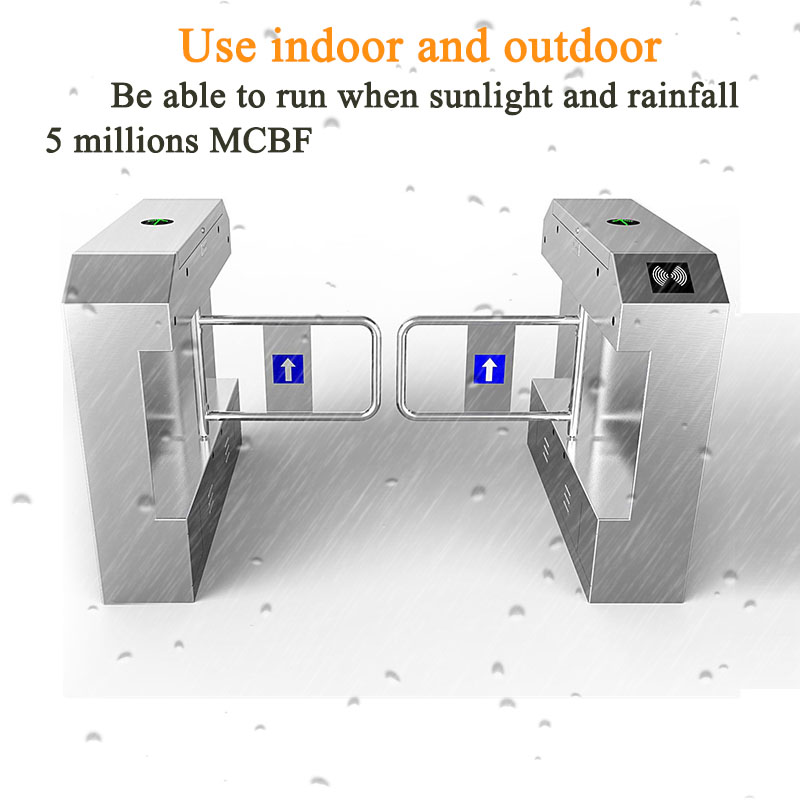 Shopping And Mall Centers Turnstile System Swing Barrier Gate Waterproof