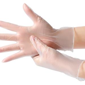 China Cheap Food Service Cleaning Household Finger Powder Disposable Vinyl Gloves wholesale