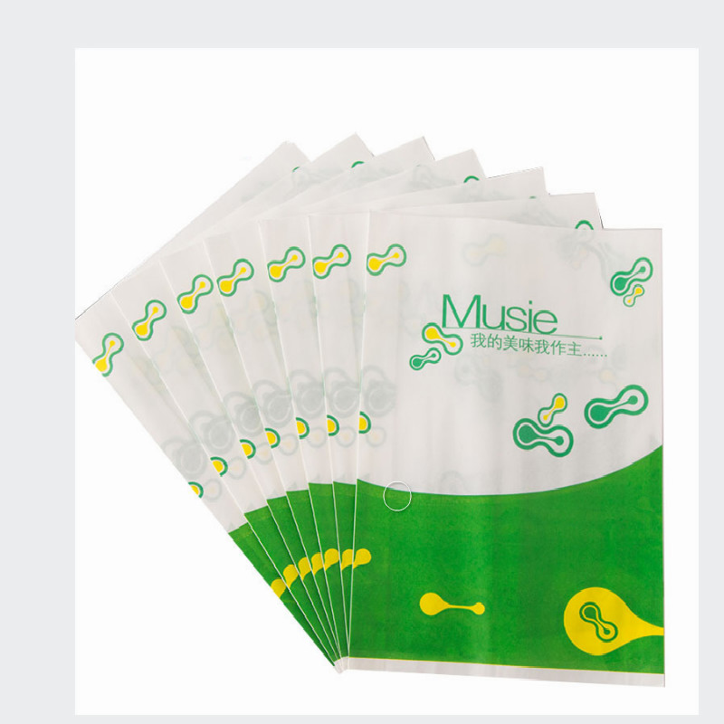 Disposable Oil -Proof Recycled Paper Food Bags Food Grade Material