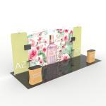 3X6 Reusable Trade Show Booth Displays , Pop Up Exhibition Stands Machine