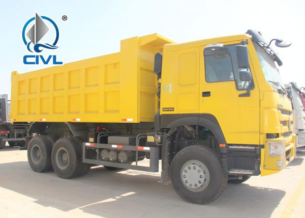 30Ton Yellow SINO Heavy Duty Dump Truck Trailer 6 x 4 for Transport