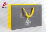 Printed Foil Logo Ribbon Paper Bag Customized Collapsible Shopping Bag