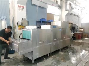 China 380V 50Hz Industrial Commercial Dishwasher For Restaurant 0.1KW wholesale