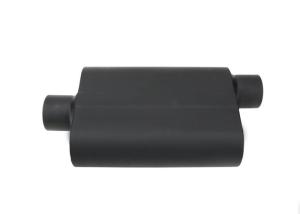 China Truck 3 Inch Offset Inlet / Center Outlet Stainless Chambered Muffler wholesale