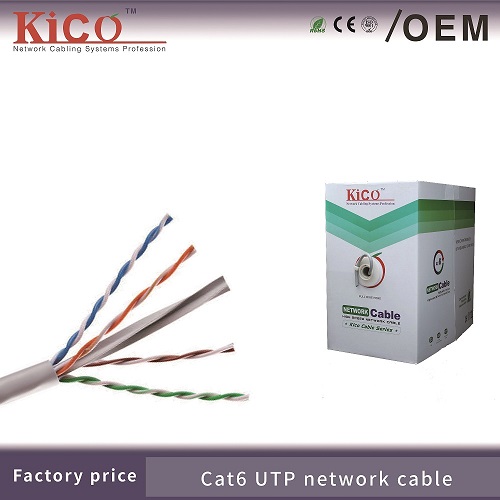 Long Life Time UTP CAT6 Network Cable For Outdoor Network Applications