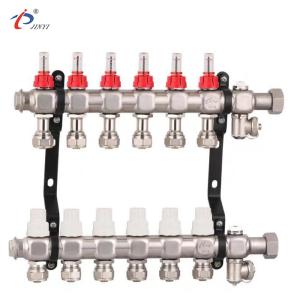 China Bamboo joint 2 Ways underfloor heating Radiant Heat Manifolds wholesale