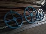 Heavy Duty Upright Payout Turntable Cable Reel Stands With 500mm Cable Drum