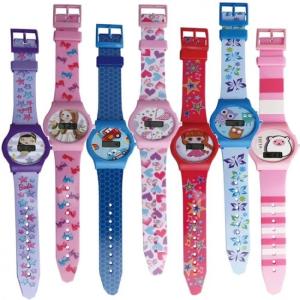 China Cartoon Digital 3ATM Waterproof Kids Watch Round Waterproof Plastic wholesale