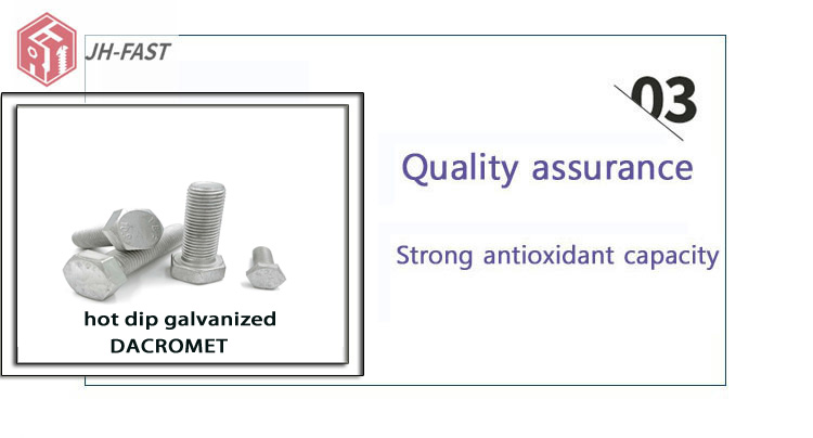 100% Inspection High Strength Steel Hex Bolt M10x170 Grade 8.8/10.8 with Zinc Finish