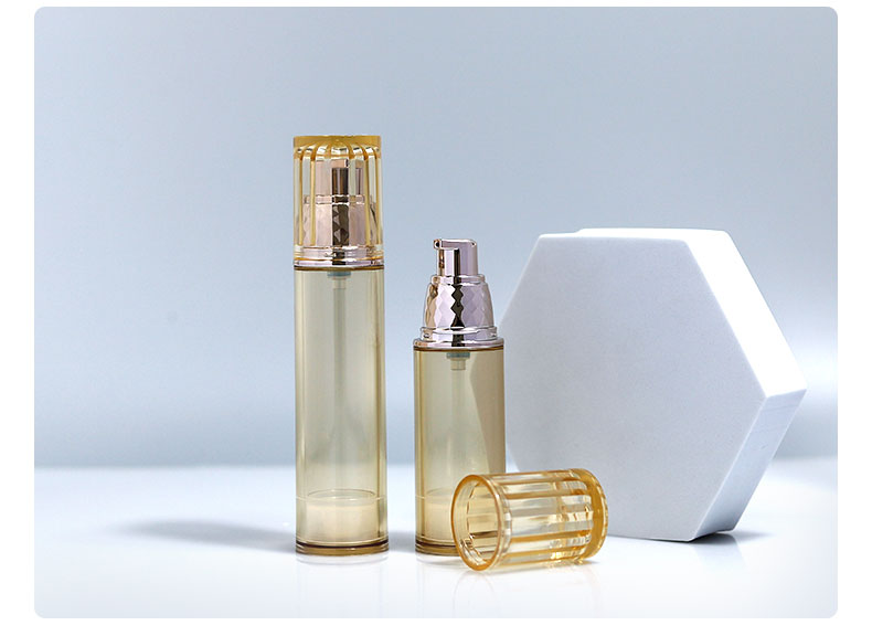 50ml 100ml 120ml Airless Bottles Cosmetic Sunscreen Pump Bottle Replaceable
