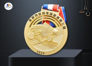 China 3D Mold 65*4MM Die Cast Zinc Alloy Badminton Medals wholesale