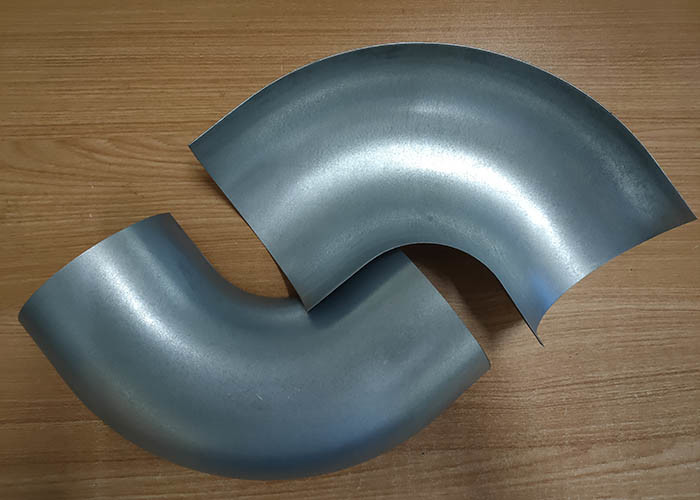 Standard Pipe Elbow Dimensions 90 Degree Bends Halves Sheet , Deep Drawn Parts