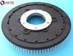 17 Inch Marble Rotary Floor Machine Brushes , Nylon Scrub Brush Hand Push Hotel
