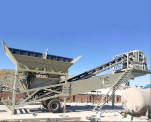 China YHZS50 Concrete Batching Mixing Plant Station XDEM Mobile 3800mm wholesale