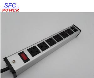 China Dual USB port charging and 6 outlets power strip wholesale