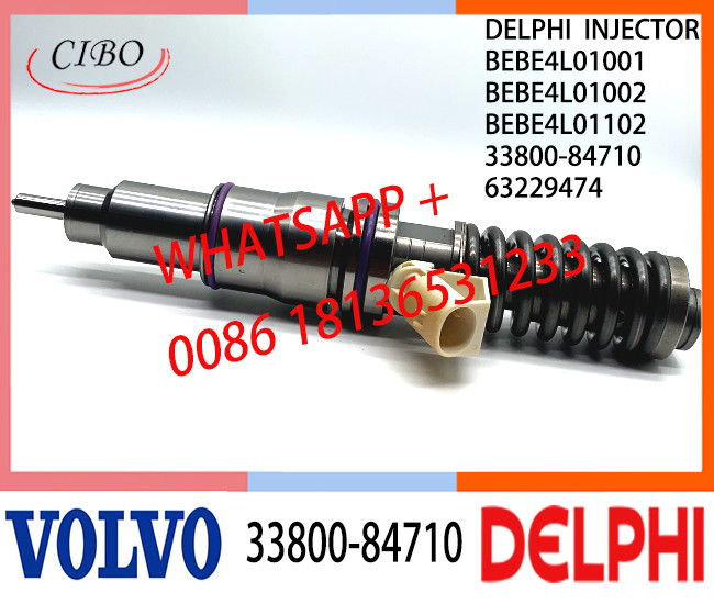 Fuel engine Diesel Injector 33800-84710 BEBE4L01001 BEBE4L01002 BEBE4L01102 63229474 E3.5 for HYUNDAI L ENGINE WITH EGR