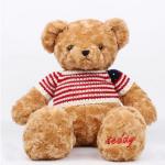 Dark Brown Teddy Bear Personalized Plush Toys Customers Option Function