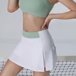 Natural Sag Womens Golf Clothes With Shorts Active Stretchy Tennis Skort Skirt