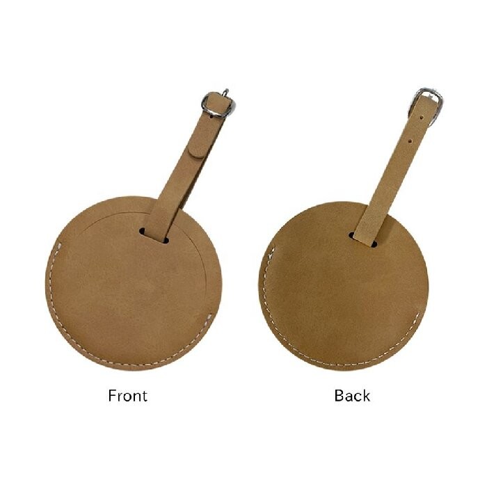 Custom Blank Sublimation PU Leather Luggage Tag For Sublimation Printing