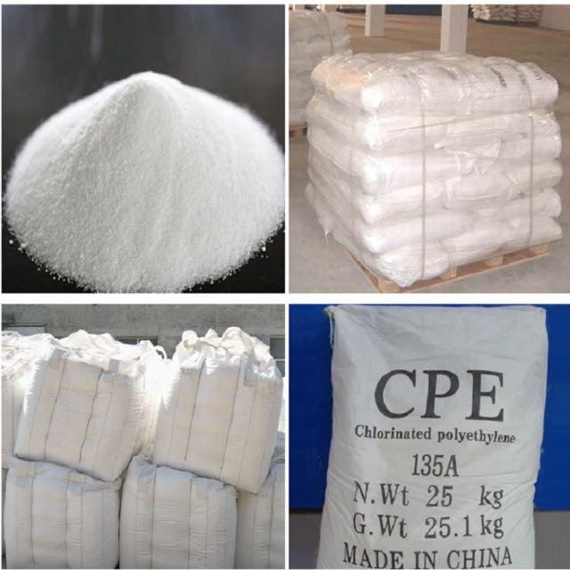 PVC Wire Cpe Chlorinated Polyethylene CAS 63231-66-3 Anti Aging