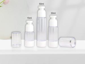 China Airless Bottle Skin Care Airless Pump Bottles 15ml 30ml 50ml Sustainable Packaging For Beauty Products wholesale