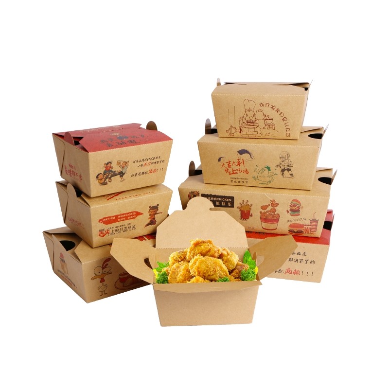 Custom Food Packaging Box With Disposable Paper For Sushi Bento Lunch