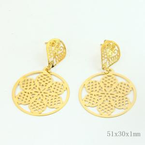 China Fashion High Quality Ladies Women Girls Stainless Steel Earrings LEF178 wholesale