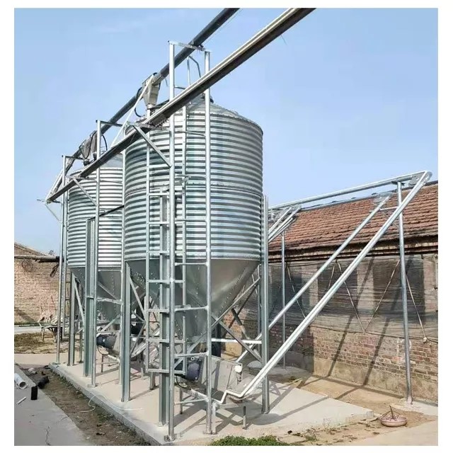 7 Ton 14 Ton 21ton 22 Ton Poultry Feed Silo Chicken Broiler Duck Farm House