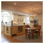 Italian Kitchen Furniture Design Featuring Solid Wooden Cabinet and Blum