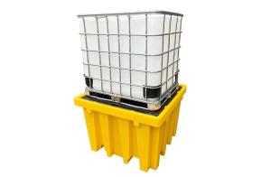 China 4 Sides Forklift Entry PE Pallet L1380 W1380 H900mm 385Gallon wholesale