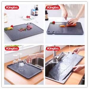 China New Creative Cutting Board Kitchen Chopping Board Can Be Used To Sharpen The Knife And Grind Garlic Double-Sided on sale