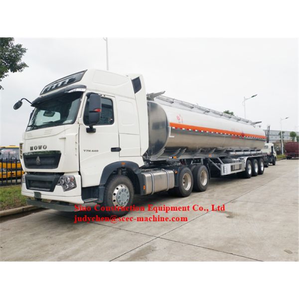 FUWA 3 Axles Heavy Duty Semi Trailers Petrol Tanker 25000L - 35000L Longlife