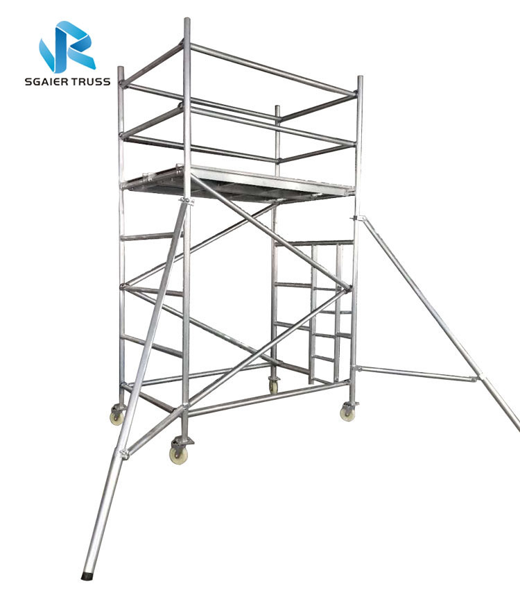 Aluminium Alloy Scaffold Tower , Durable Extension Ladder Scaffolding Beam