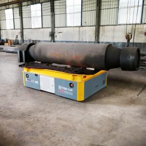 China Heavy Duty Rubber Wheel Industrial Trackless Transfer Cart 10 Ton wholesale