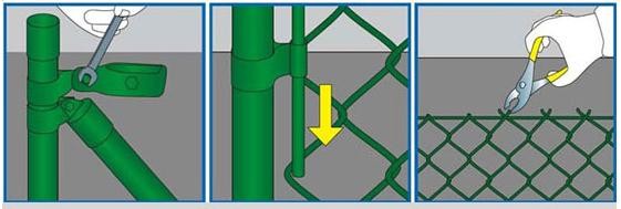 Road Residential Boundary Wall chain link fencing For Leisure Sports Field / School Chain