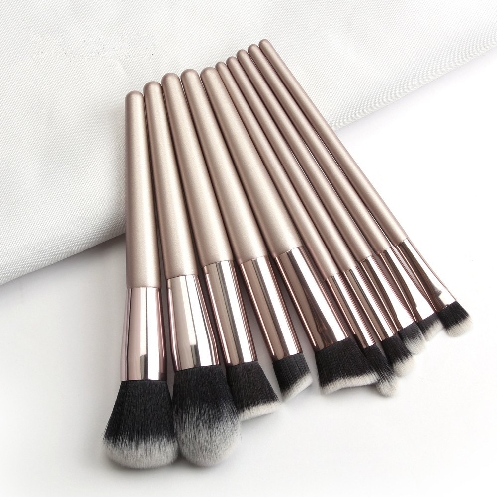 Wholesale Many Kinds of Make Up Brushes Ten Pieces One Bag for Women Make Up