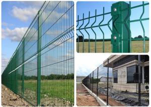 China 4mm Green Pvc Coated Welded Wire Mesh Fence For Park / Garden / Sports Ground Safety wholesale