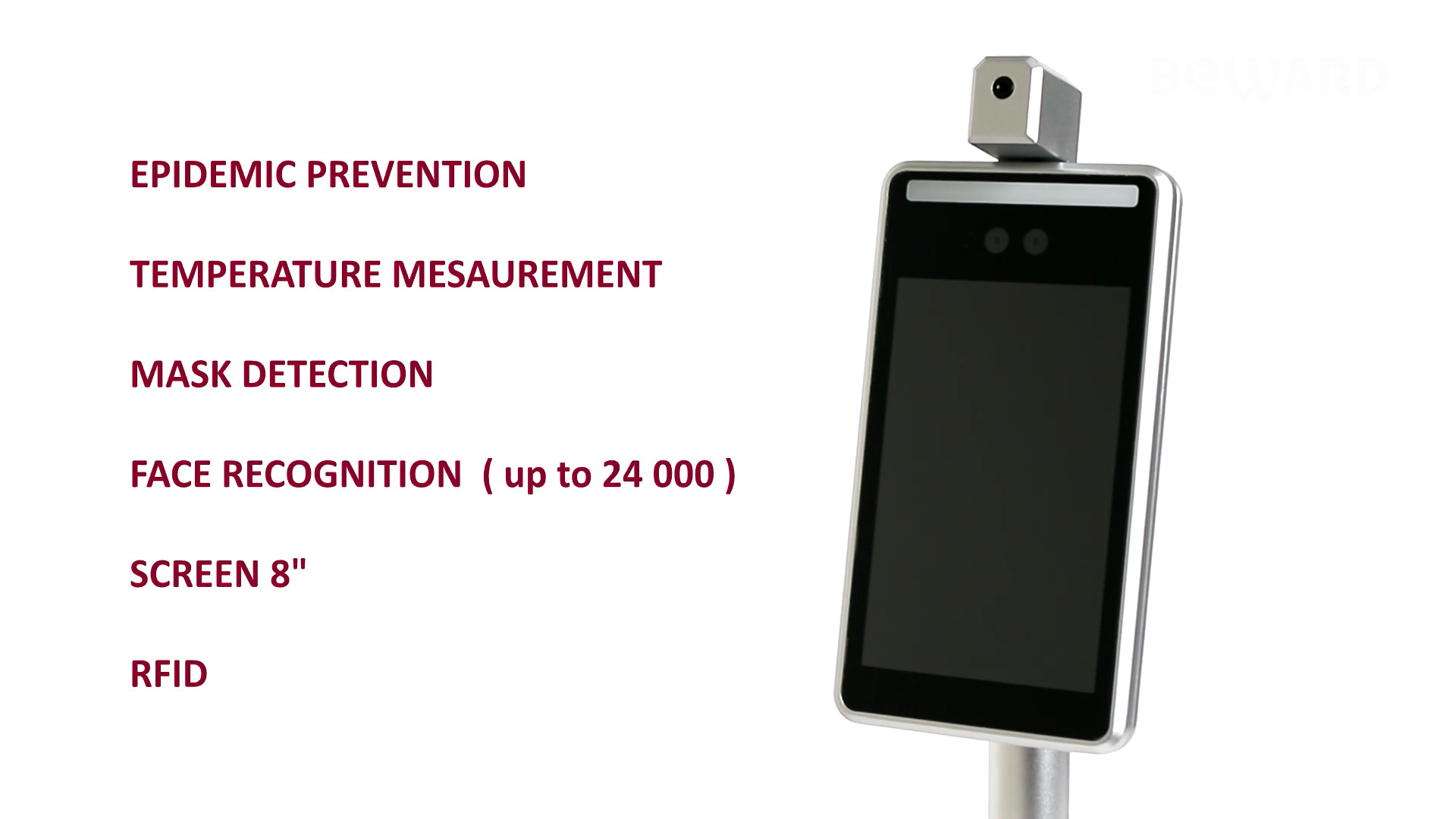 MQTT Integrate Cloud 34Bit Face Recognition Entry System