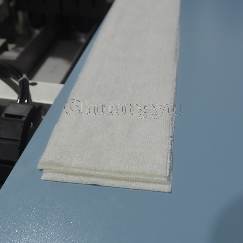 CCC Approved Ultrasonic Fabric Cutting Machine 5.5kw For Rolls Mop Microfiber