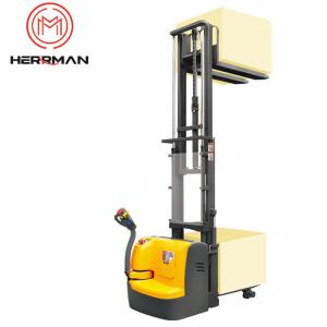 China Intensive Stocking 5600mm Lifting 3300lbs Walkie Pallet Stacker wholesale