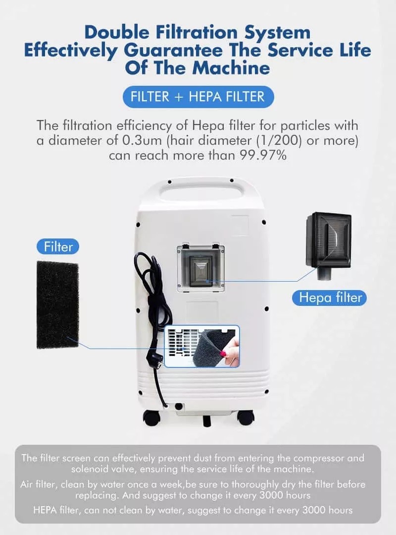 Generador 93% Respironics Oxygen Concentrator High Concentration 10l Oxygen Concentrator