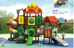 China 2017 Used Commercial Outdoor Playground School Joyful Toys Plastic Sets Nice CE Kids Outdoor Playhouse Slide wholesale