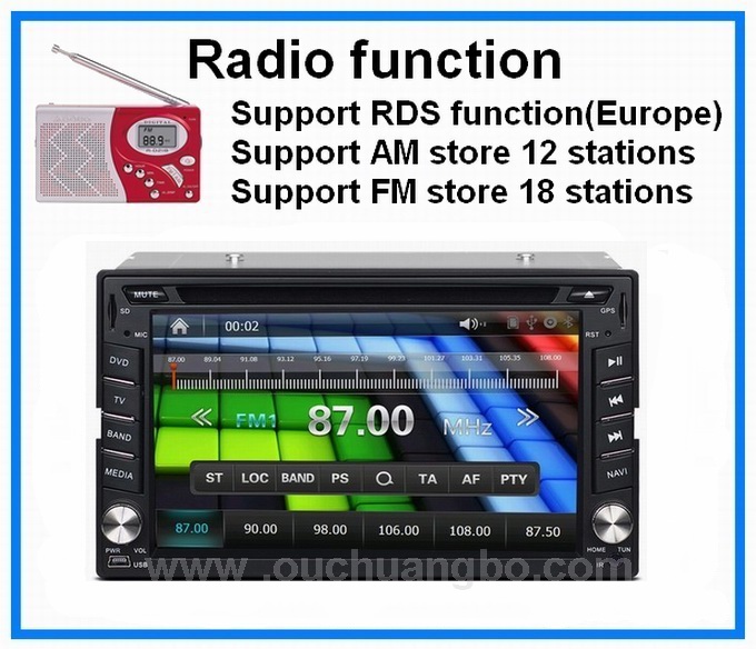 Ouchuangbo Nissan Sunny /Navara /Micra car stereo with radio TV bluetooth mp4 player OCB-2613