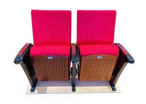 China 580mm Aluminum Conference Hall Chairs With Tablet wholesale