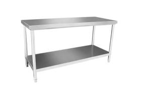 China Silver Restaurant Kitchen Stainless Steel Table 1.0mm / 1.2mm / 1.5mm Thick wholesale